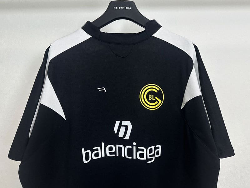Pronta Entrega - Camiseta Balenciaga Soccer T-Shirt 'BlackWhite'
