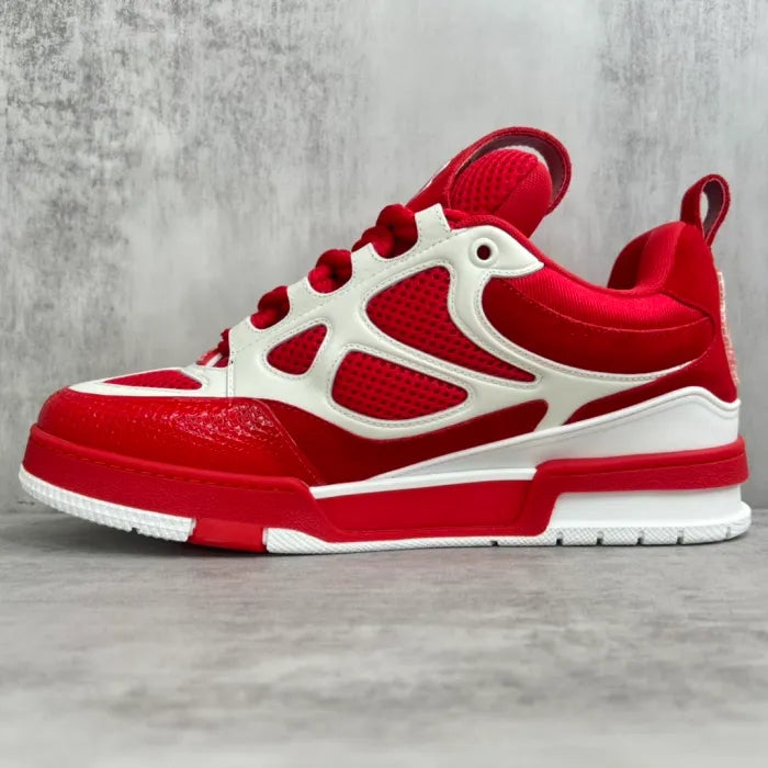 Pronta Entrega - Louis Vuitton LV Skate Sneaker Red White