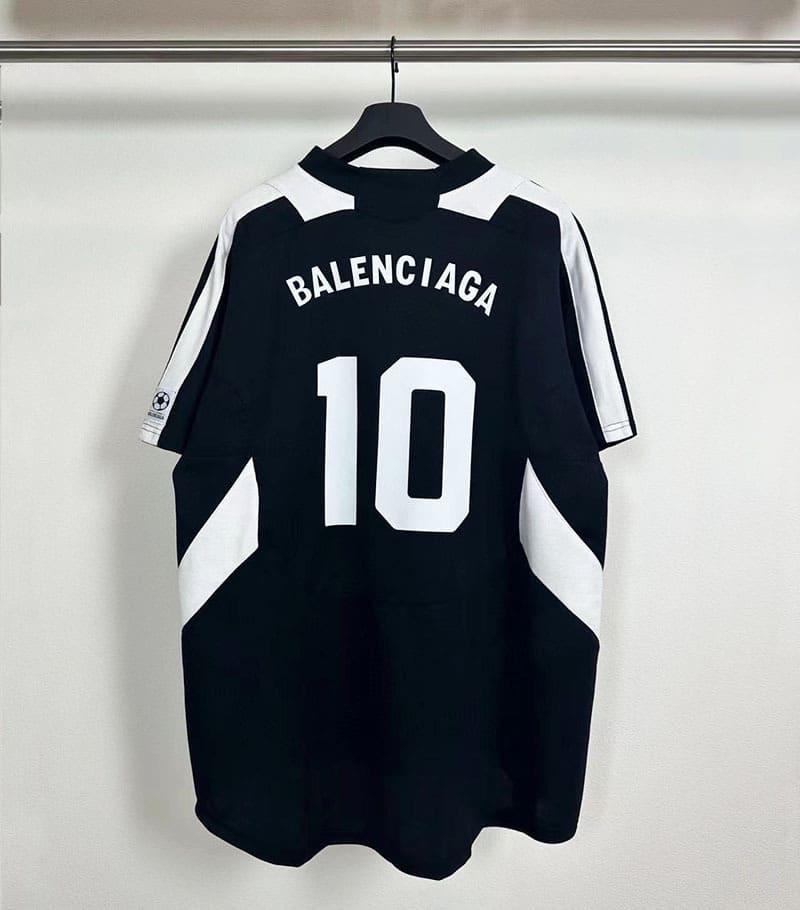 Pronta Entrega - Camiseta Balenciaga Soccer T-Shirt 'BlackWhite'
